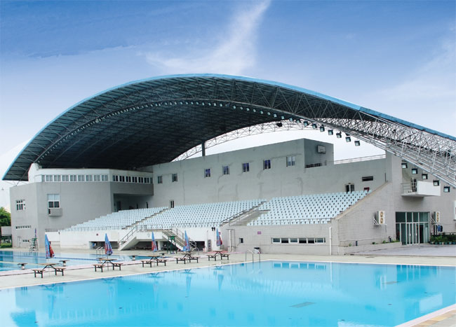 海南游泳馆网架